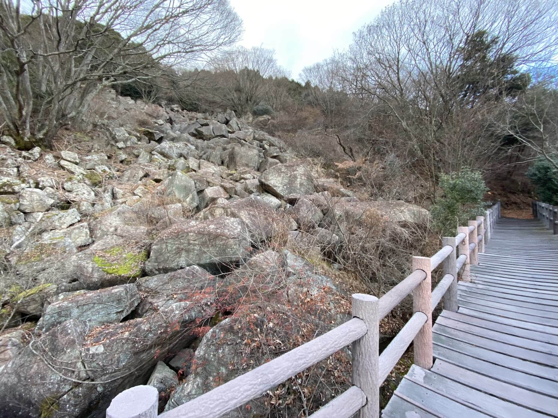 桜谷岩海。遊歩道から見渡せる