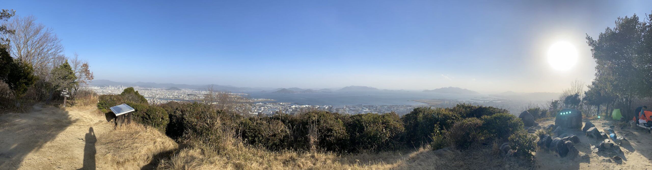 鈴ヶ峰山頂からのパノラマ写真