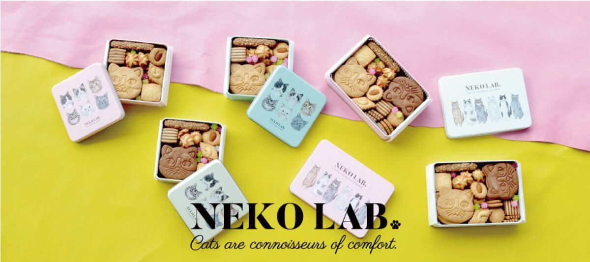 福屋百貨店×NEKO LAB コラボクッキー缶