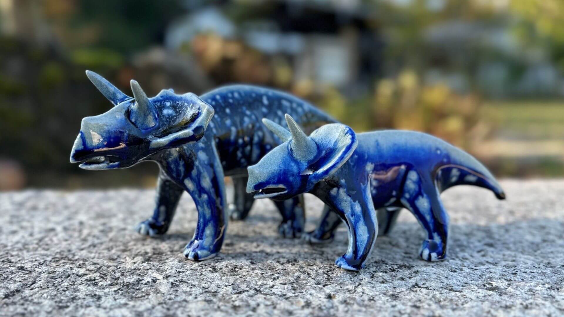 自在窯　恐竜のオブジェ