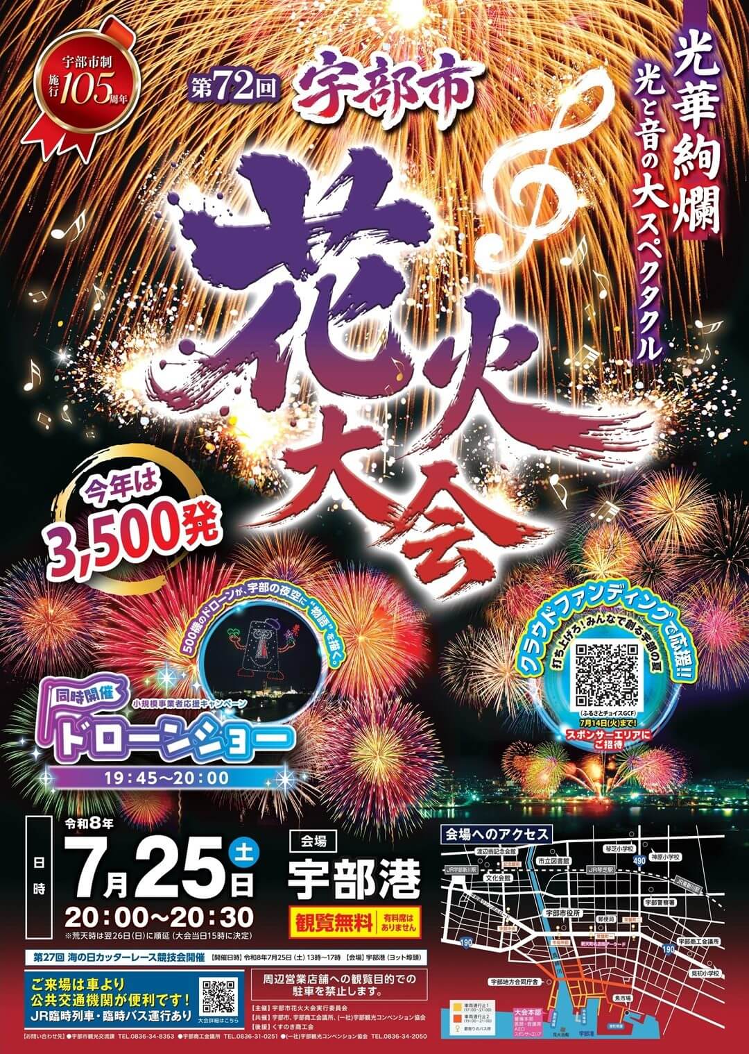 第72回 宇部市花火大会