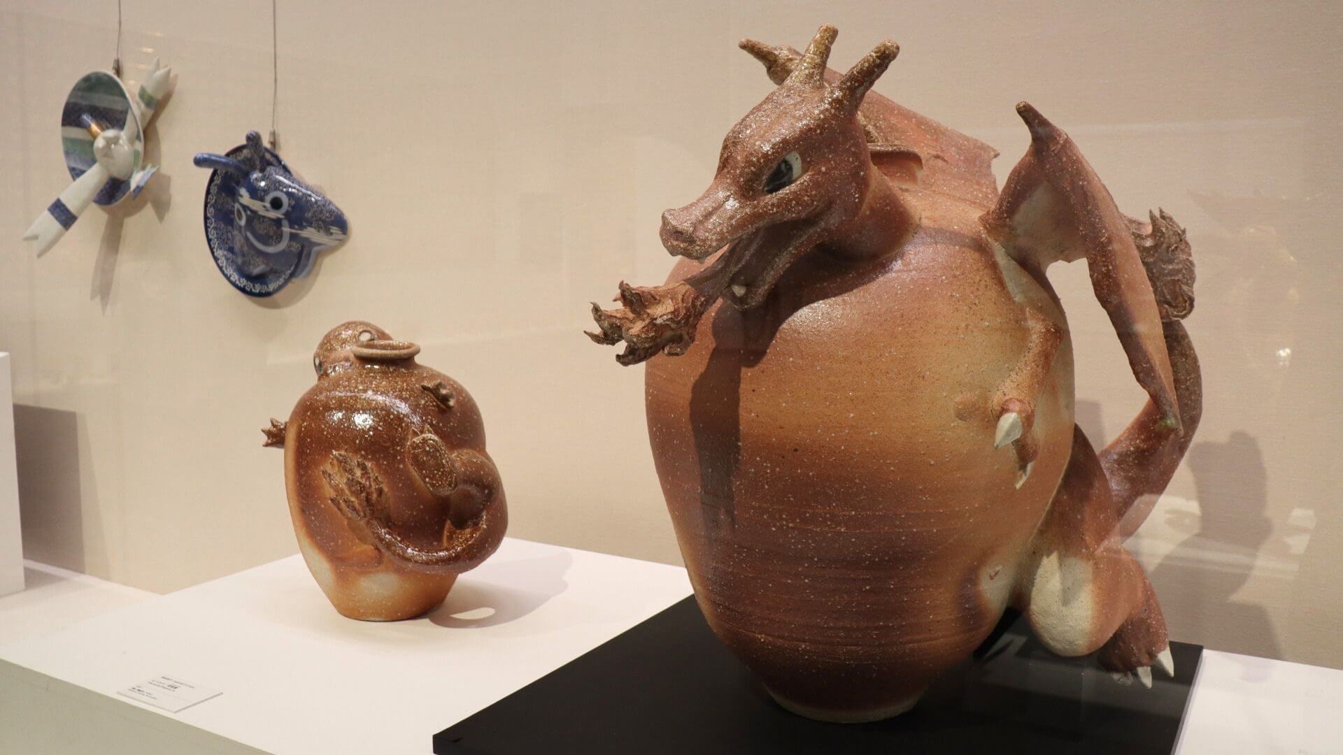ポケモン×工芸展　リザードン/信楽壺